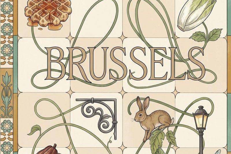 Brussels painted on tiles